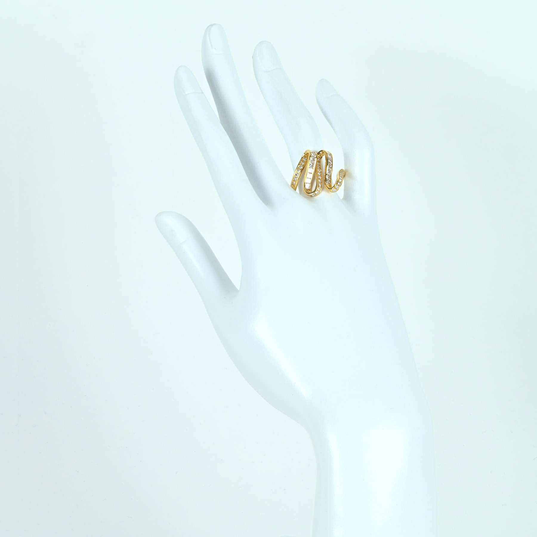 ダイヤモンドリング K18YG D1.00ct - 画像 (6)