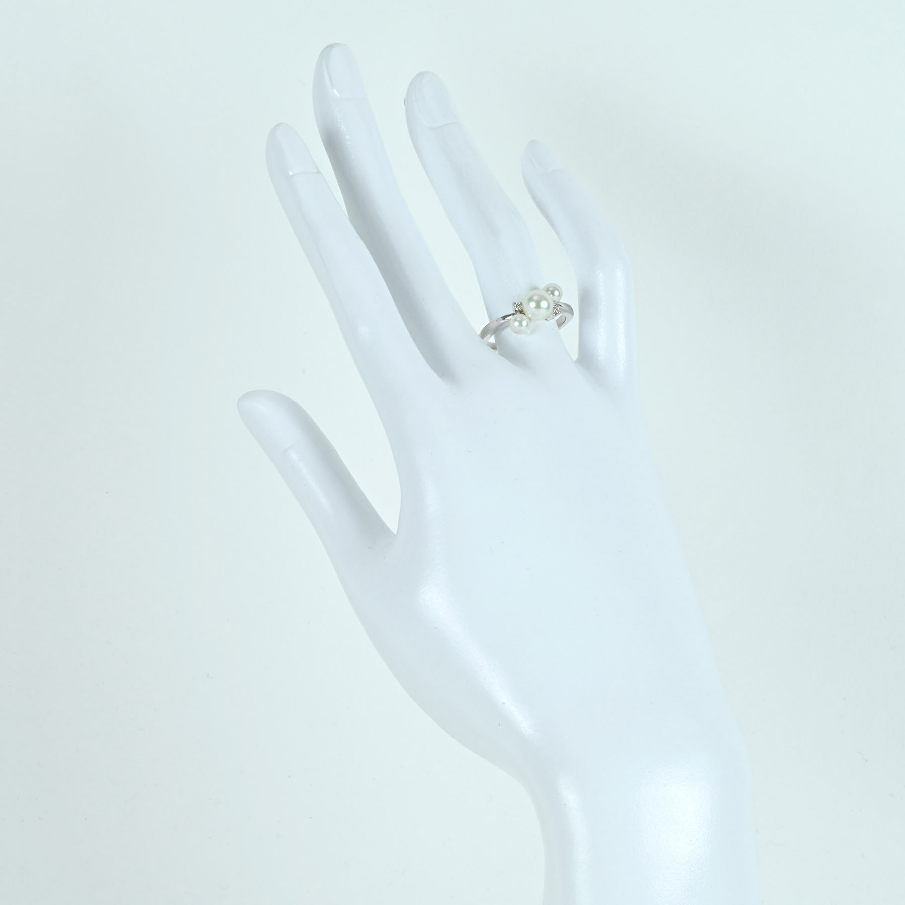 アコヤパールリング "MIKIMOTO" K18WG P4.1-6.2mm - 画像 (7)