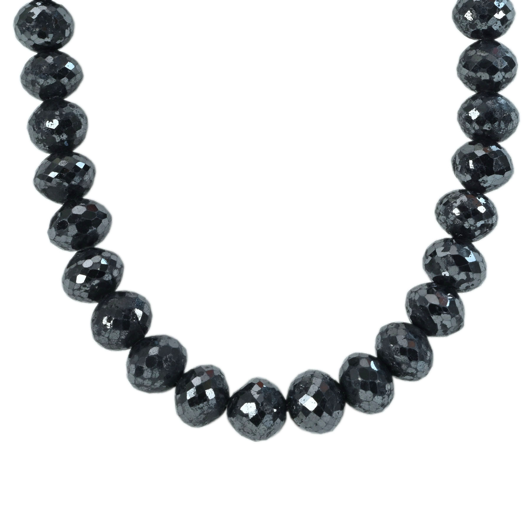 ブラックダイヤモンドネックレス SV BD337.90ct - 画像 (2)