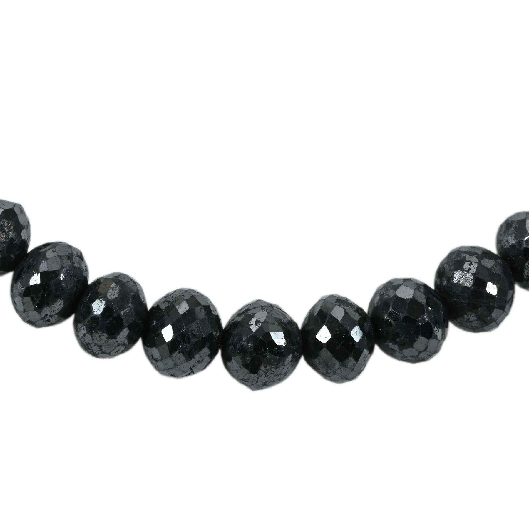 ブラックダイヤモンドネックレス SV BD337.90ct - 画像 (3)