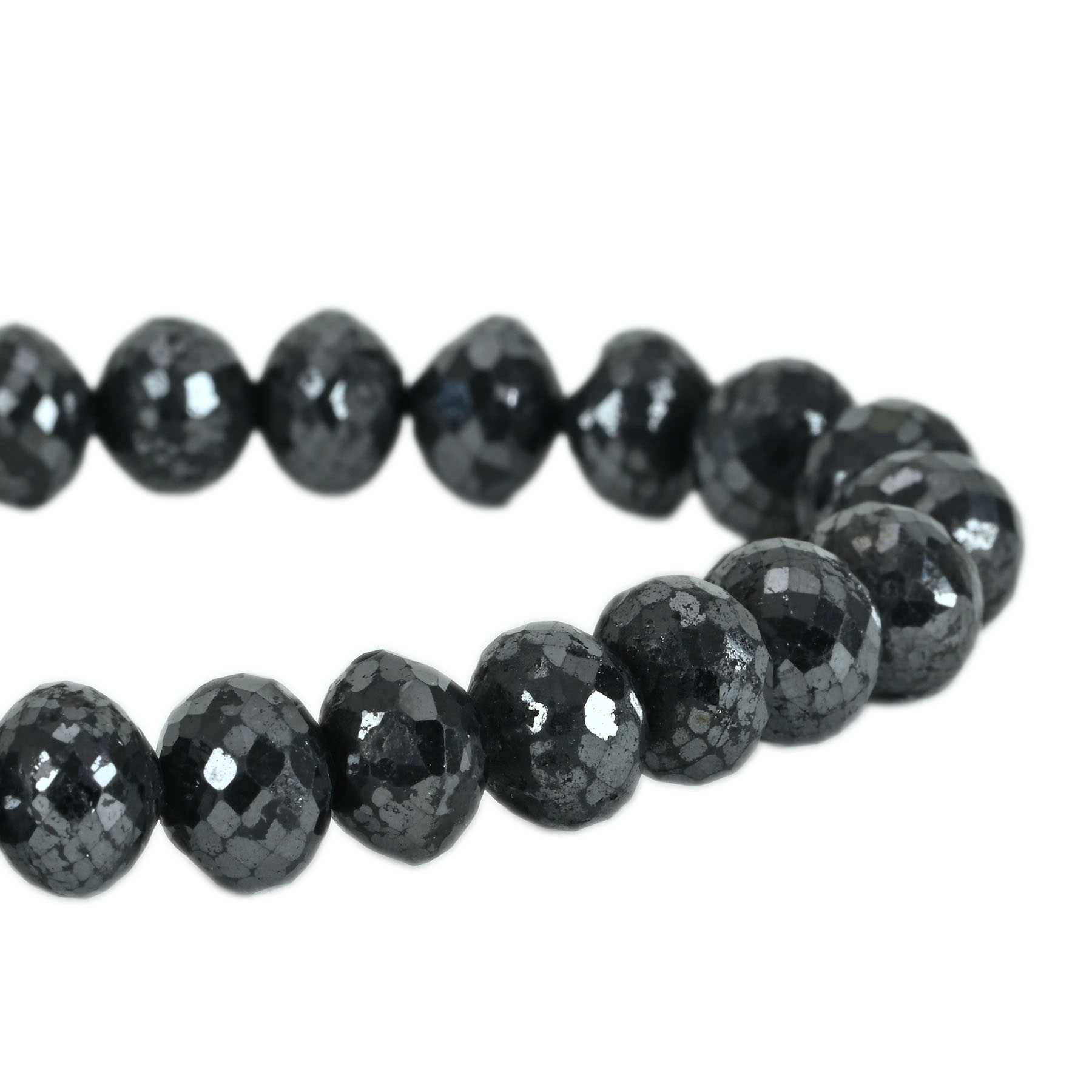 ブラックダイヤモンドネックレス SV BD337.90ct - 画像 (4)