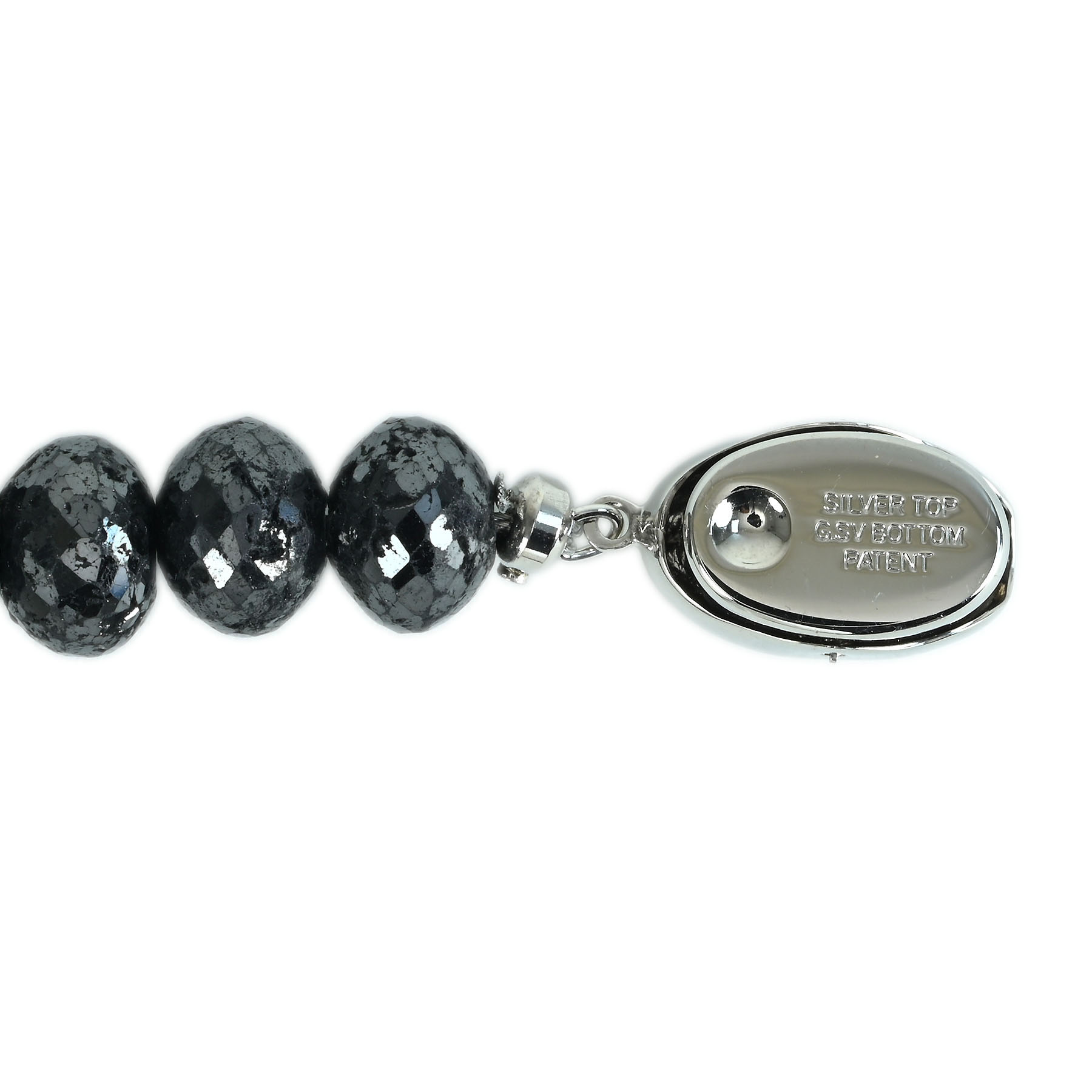 ブラックダイヤモンドネックレス SV BD337.90ct - 画像 (5)