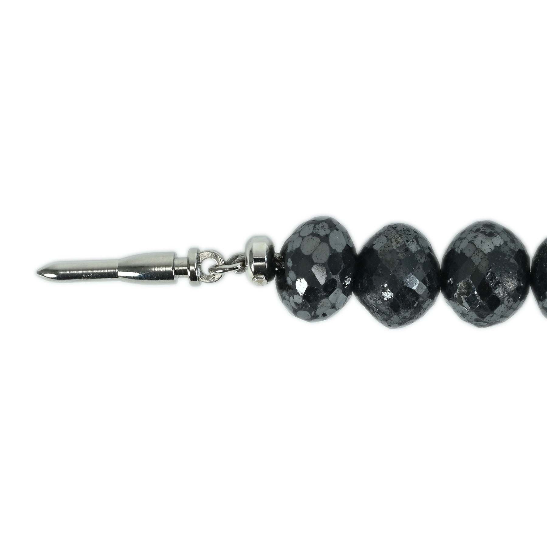 ブラックダイヤモンドネックレス SV BD337.90ct - 画像 (6)