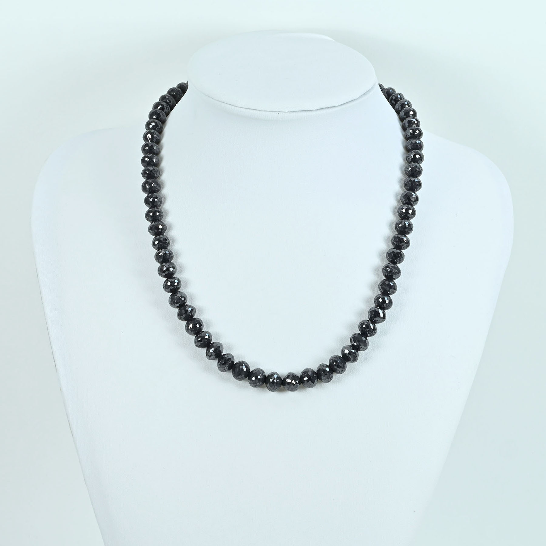 ブラックダイヤモンドネックレス SV BD337.90ct - 画像 (8)