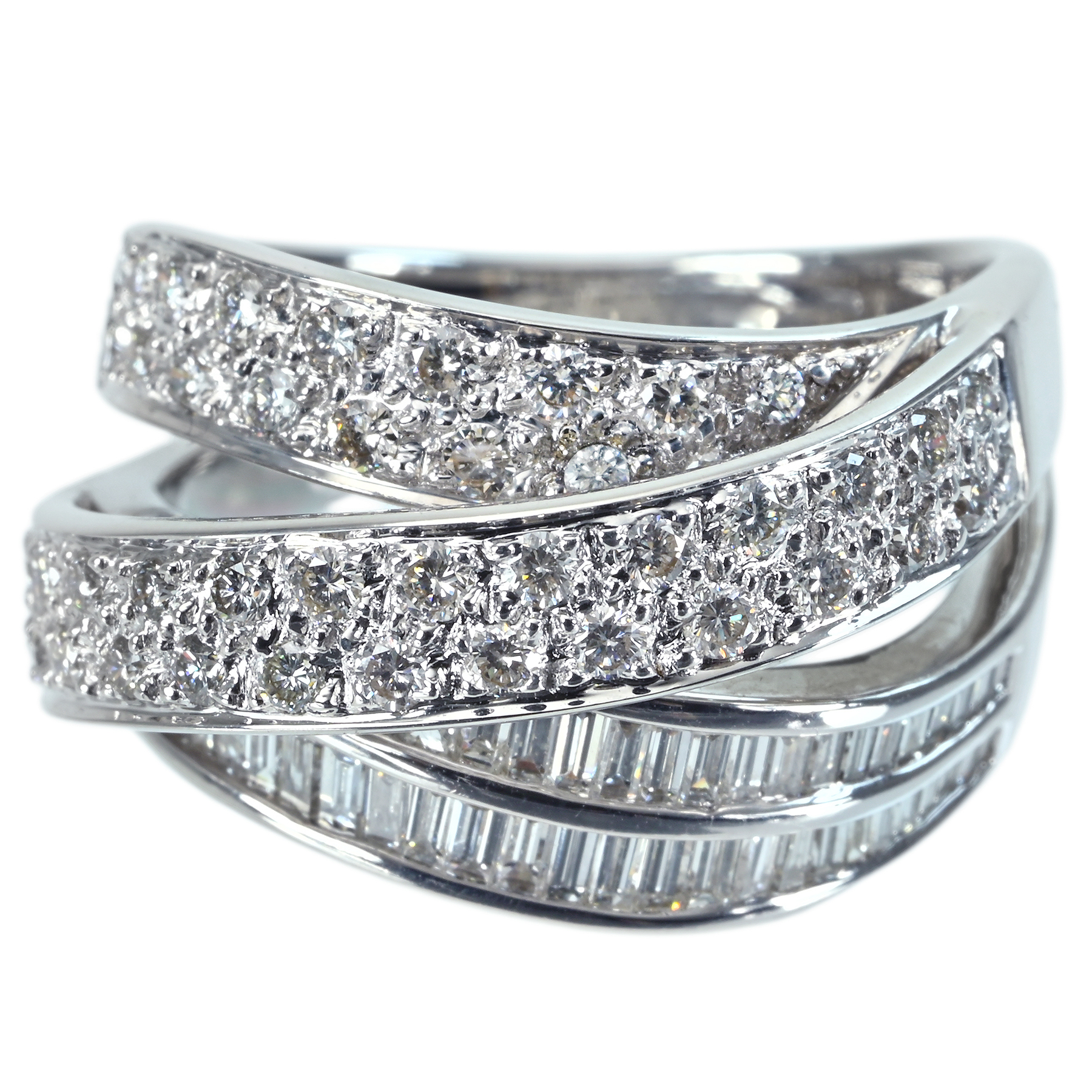 ダイヤモンドリング K18WG D1.26ct - 画像 (2)