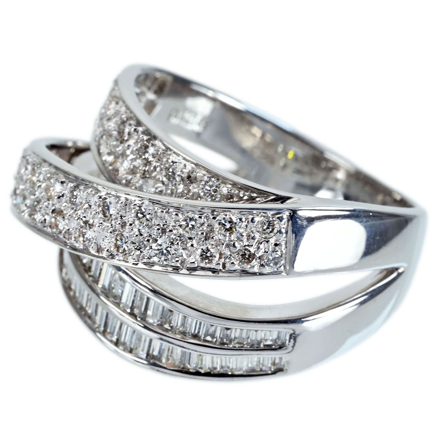 ダイヤモンドリング K18WG D1.26ct - 画像 (3)