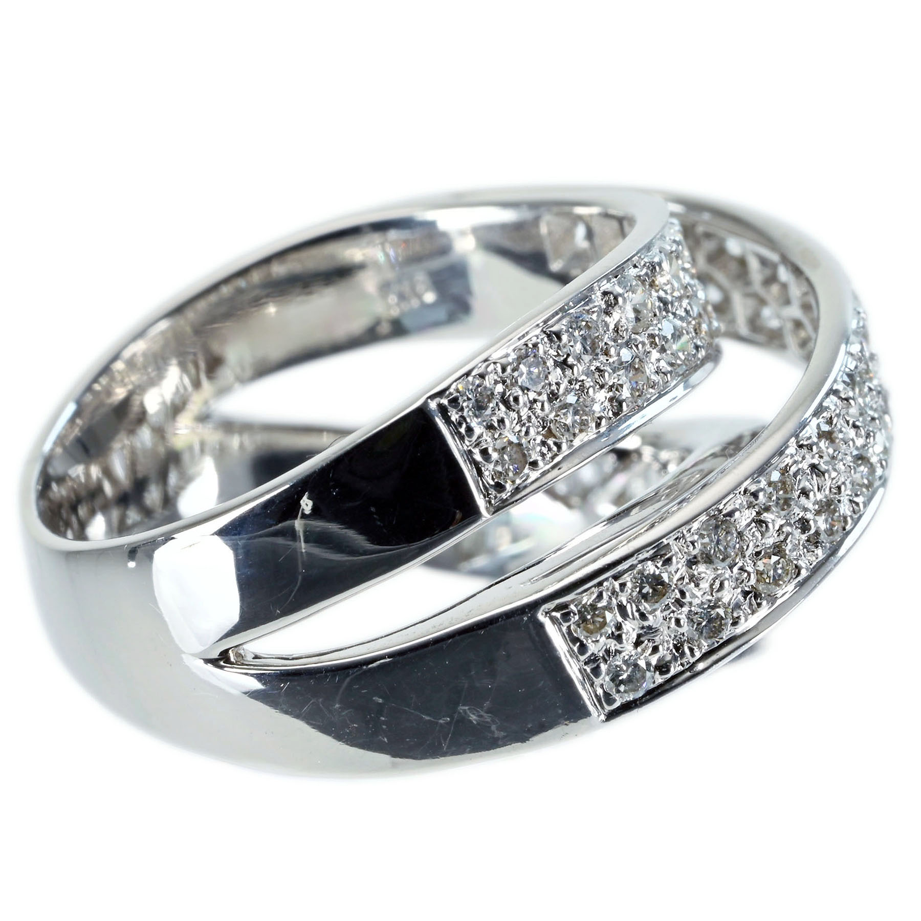 ダイヤモンドリング K18WG D1.26ct - 画像 (4)