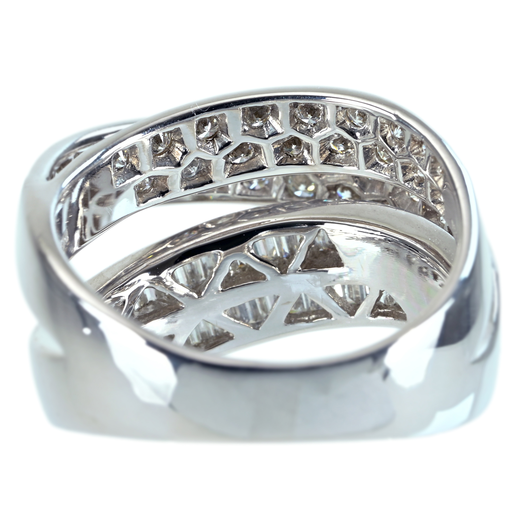ダイヤモンドリング K18WG D1.26ct - 画像 (5)