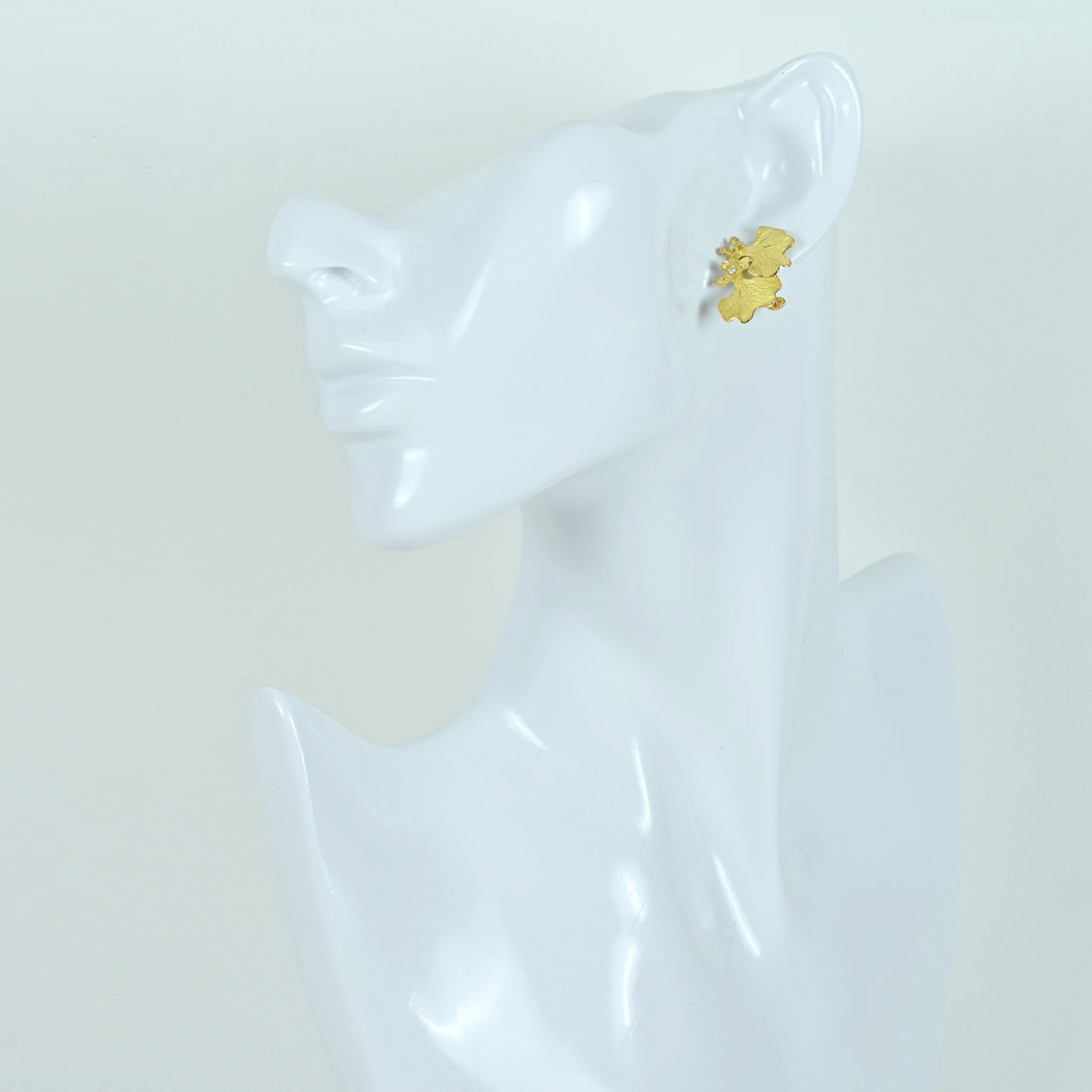 ダイヤモンドイヤリング "AK Collection" K18YG D0.08ct - 画像 (5)