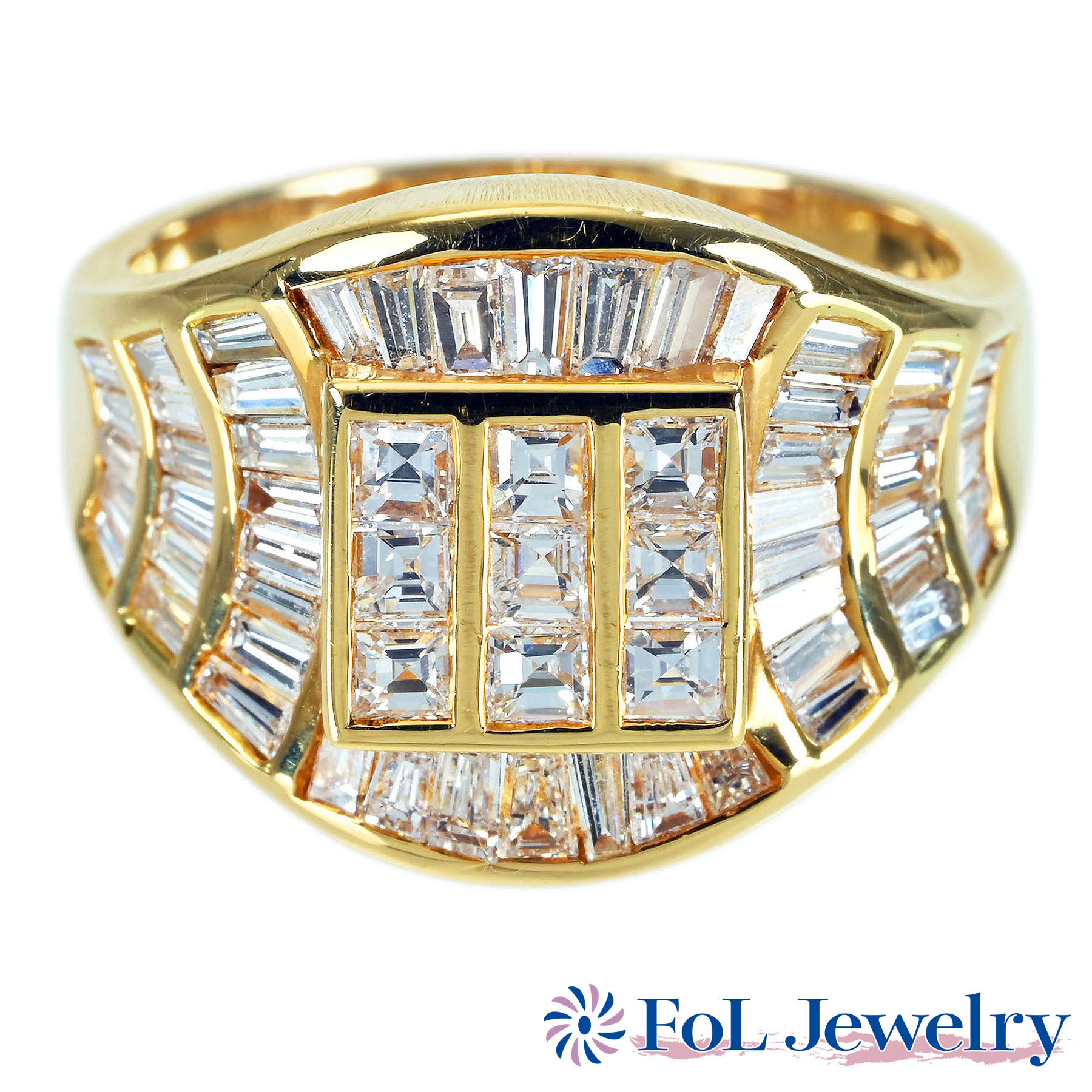 ダイヤモンドリング K18YG D1.83ct