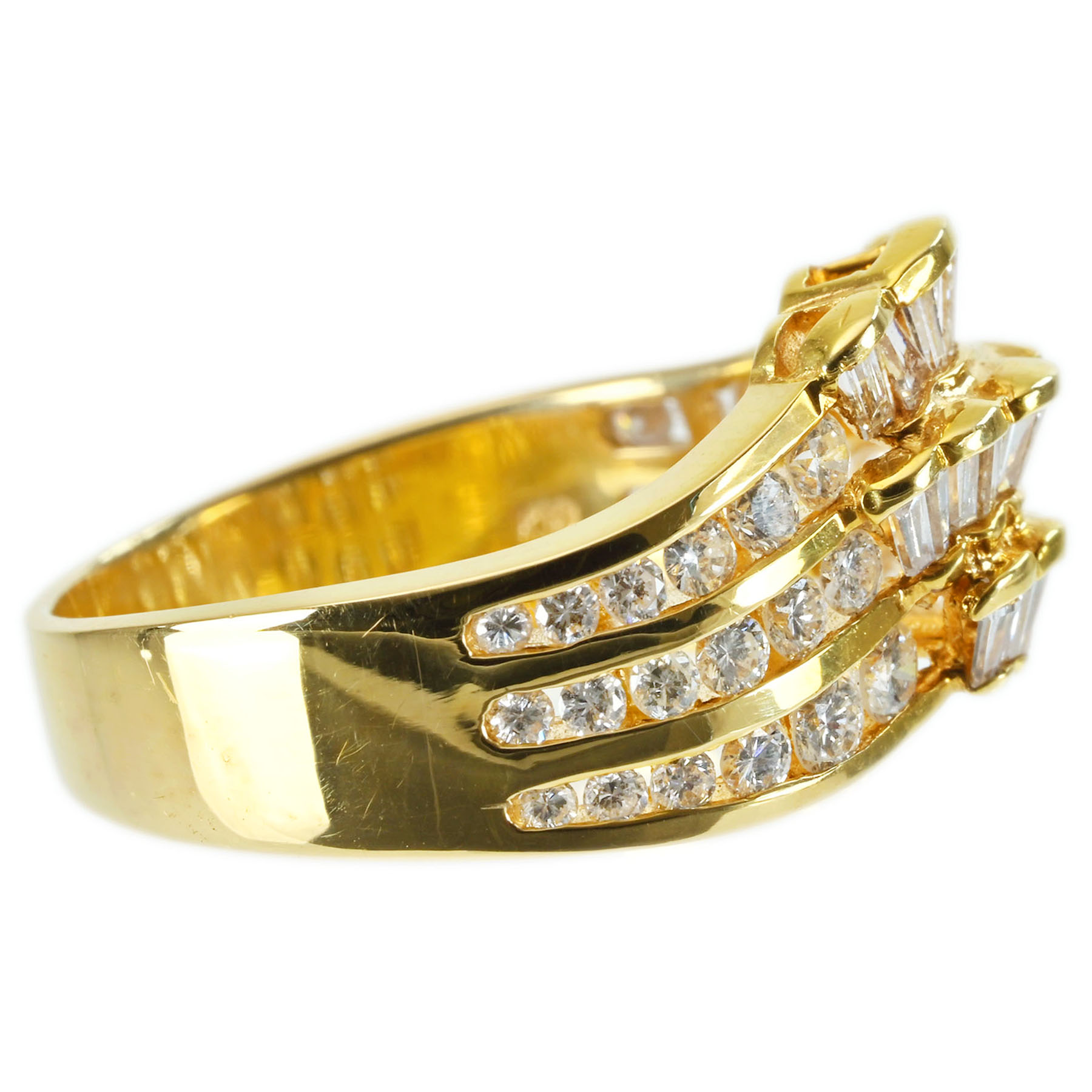 ダイヤモンドリング K18YG D1.20ct - 画像 (4)