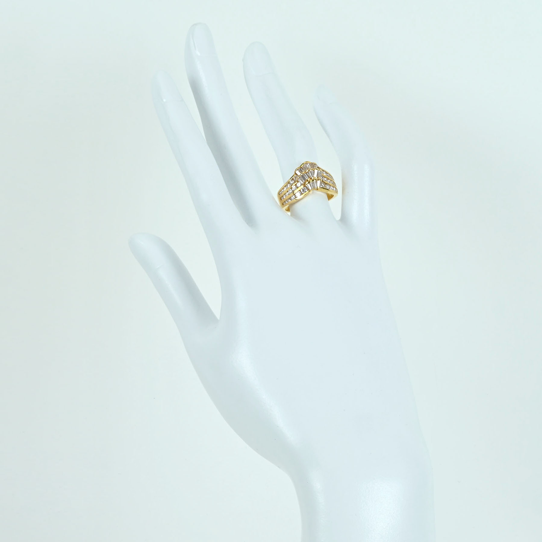 ダイヤモンドリング K18YG D1.20ct - 画像 (6)