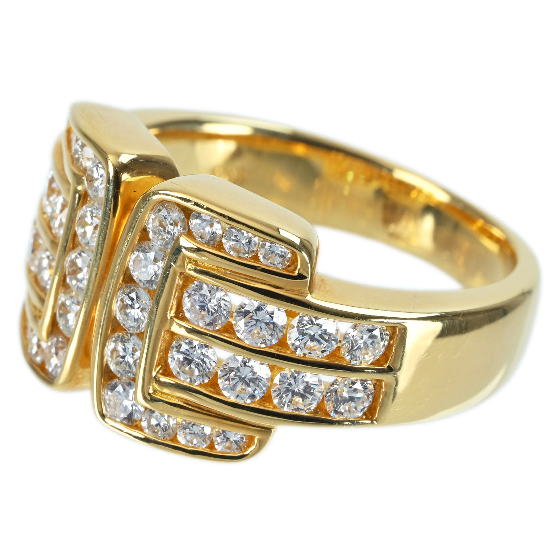 ダイヤモンドリング K18YG D1.20ct - 画像 (3)