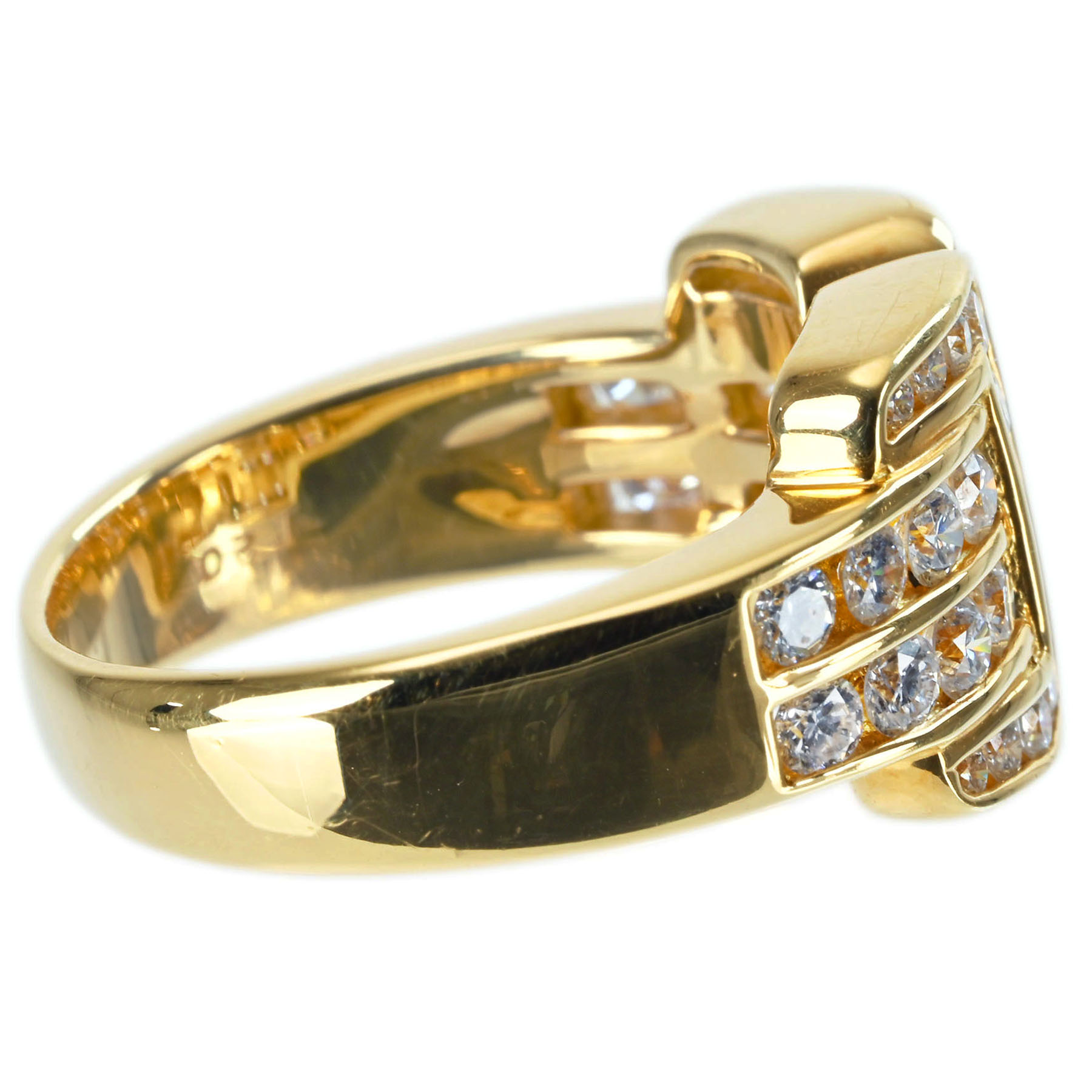 ダイヤモンドリング K18YG D1.20ct - 画像 (4)