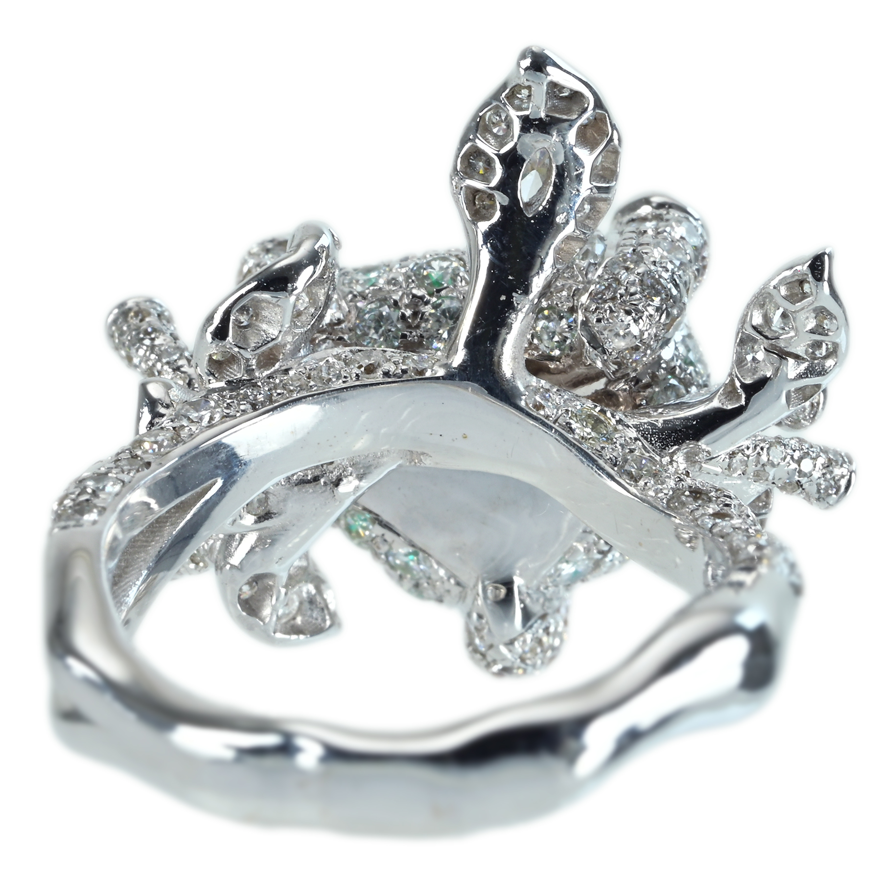 コロンビア産エメラルドリング K18WG E2.37ct D1.7ct - 画像 (5)
