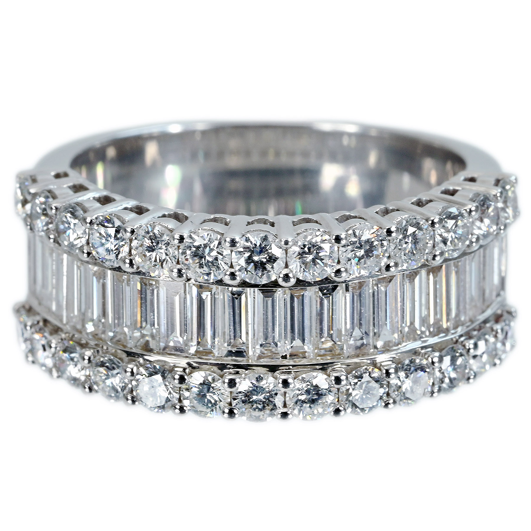 ダイヤモンドリング K18WG D2.07ct - 画像 (2)
