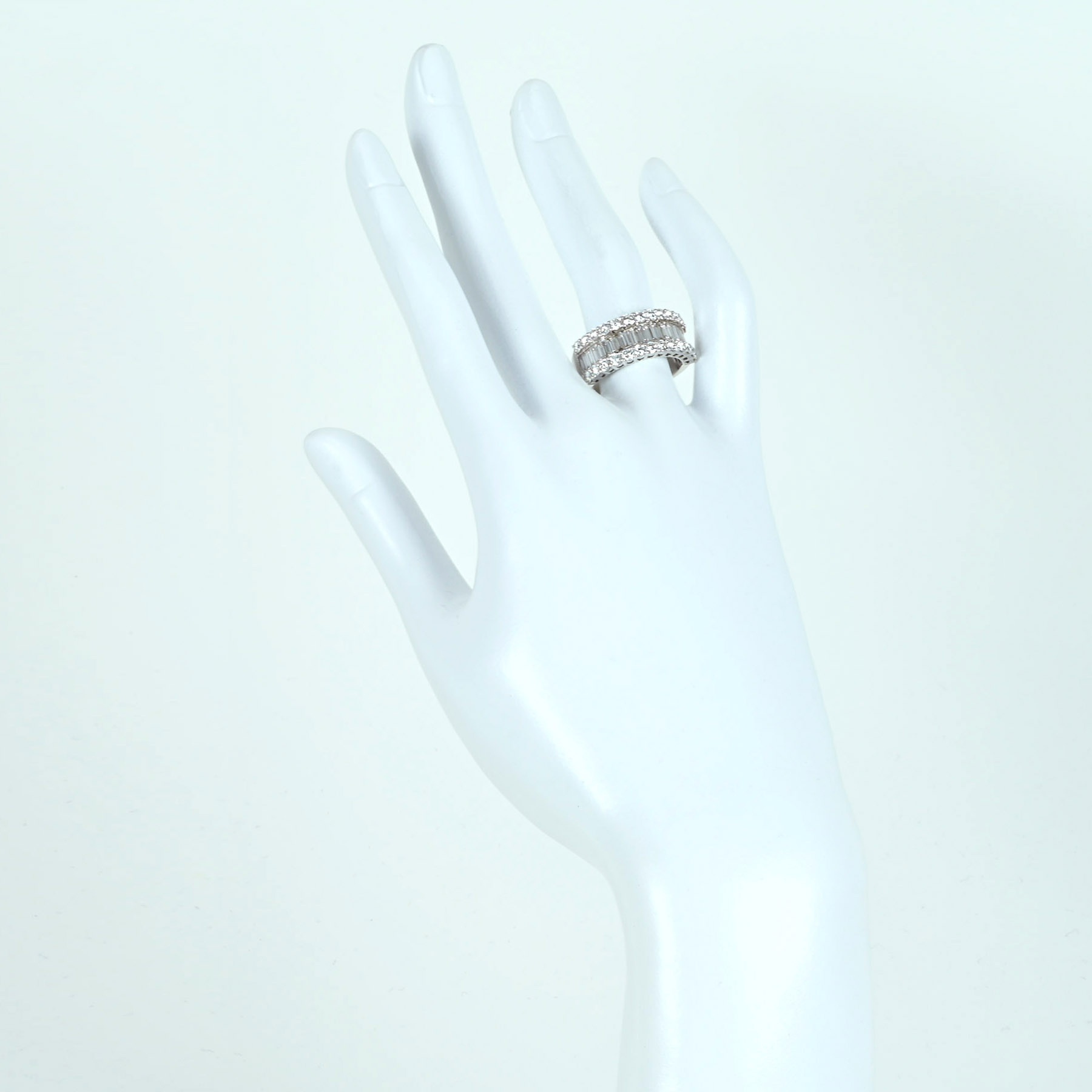 ダイヤモンドリング K18WG D2.07ct - 画像 (6)