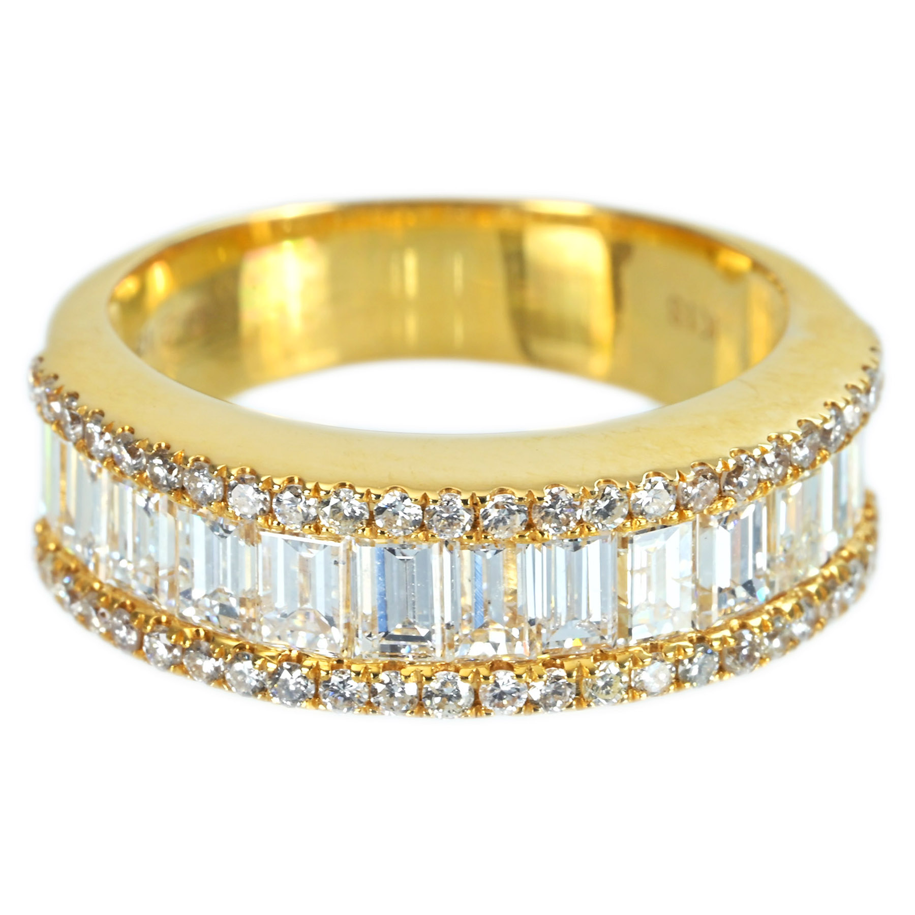 ダイヤモンドリング K18YG D2.18ct - 画像 (2)