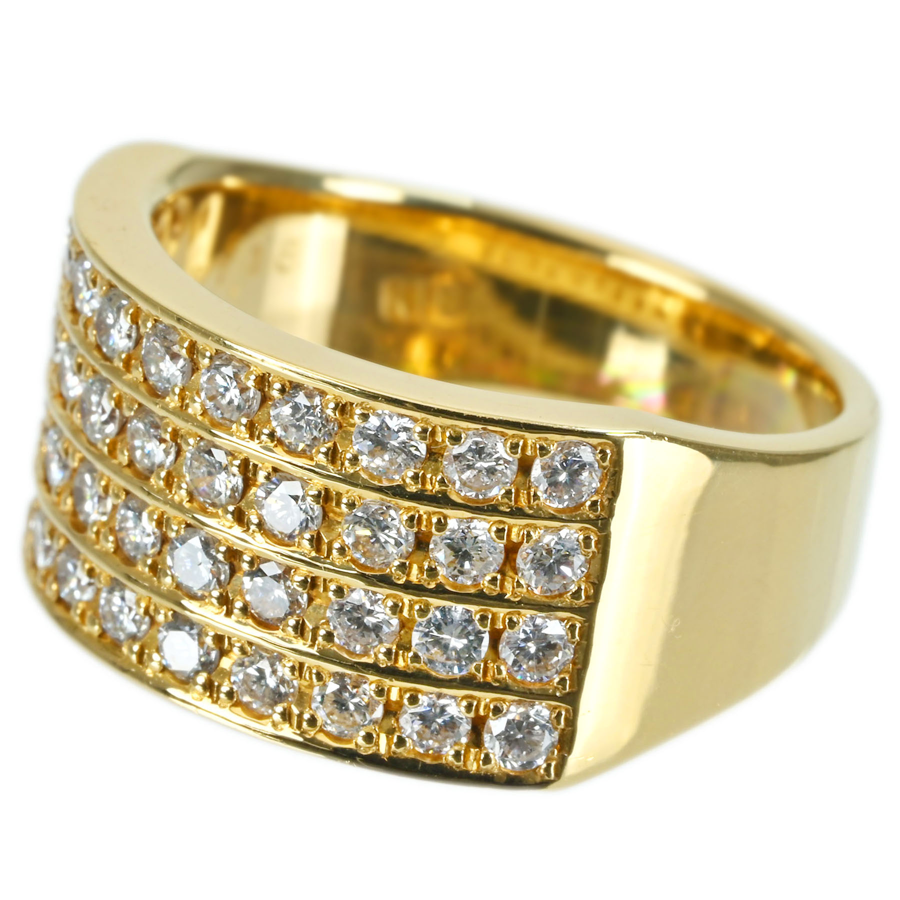 ダイヤモンドリング K18YG D1.18ct - 画像 (3)