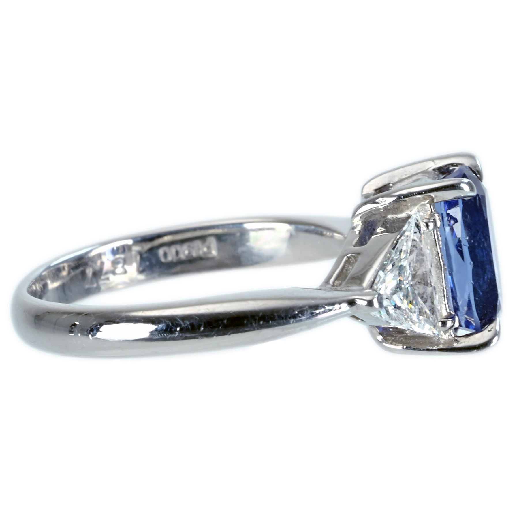 サファイアリング PT900 S1.877ct D0.51ct - 画像 (4)