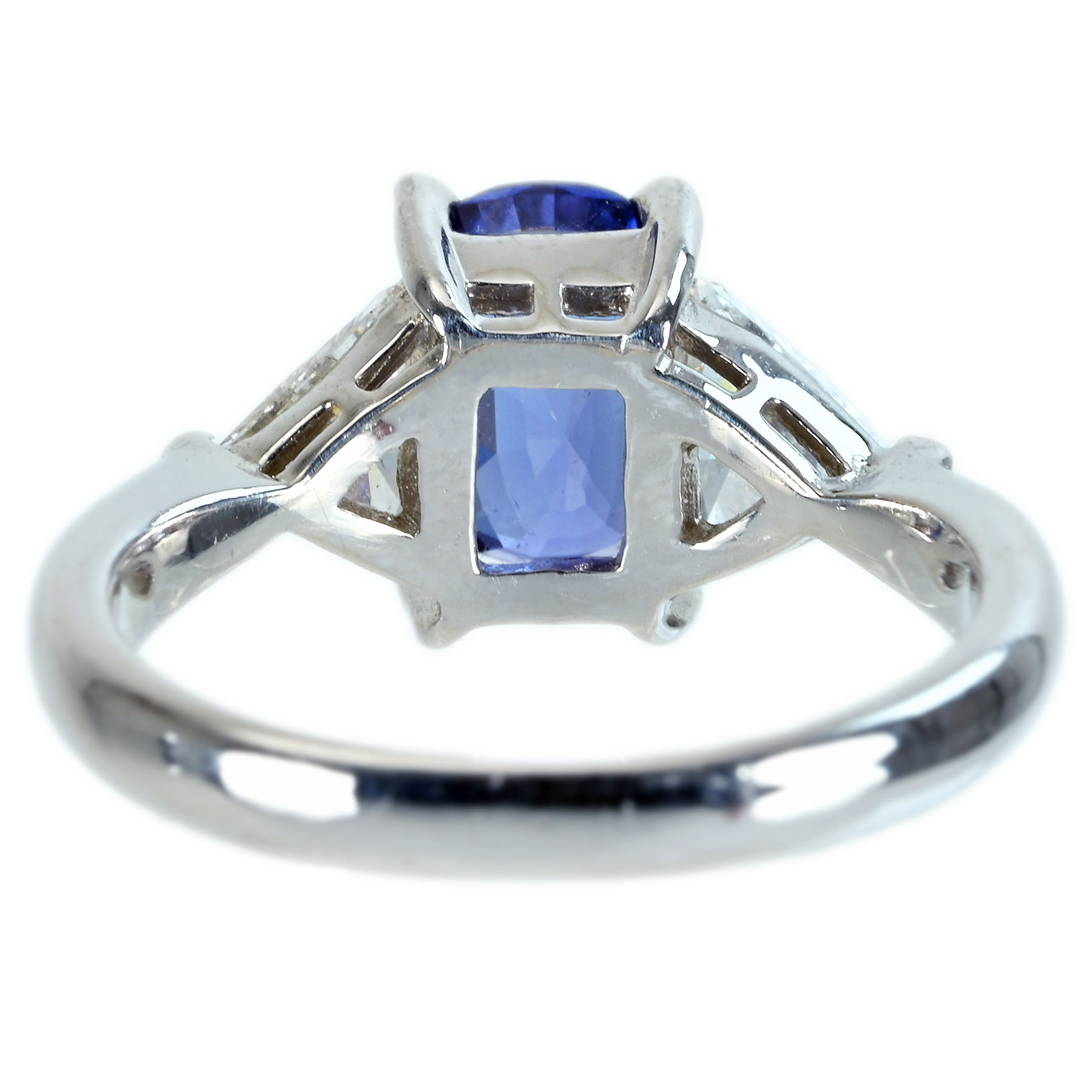 サファイアリング PT900 S1.877ct D0.51ct - 画像 (5)
