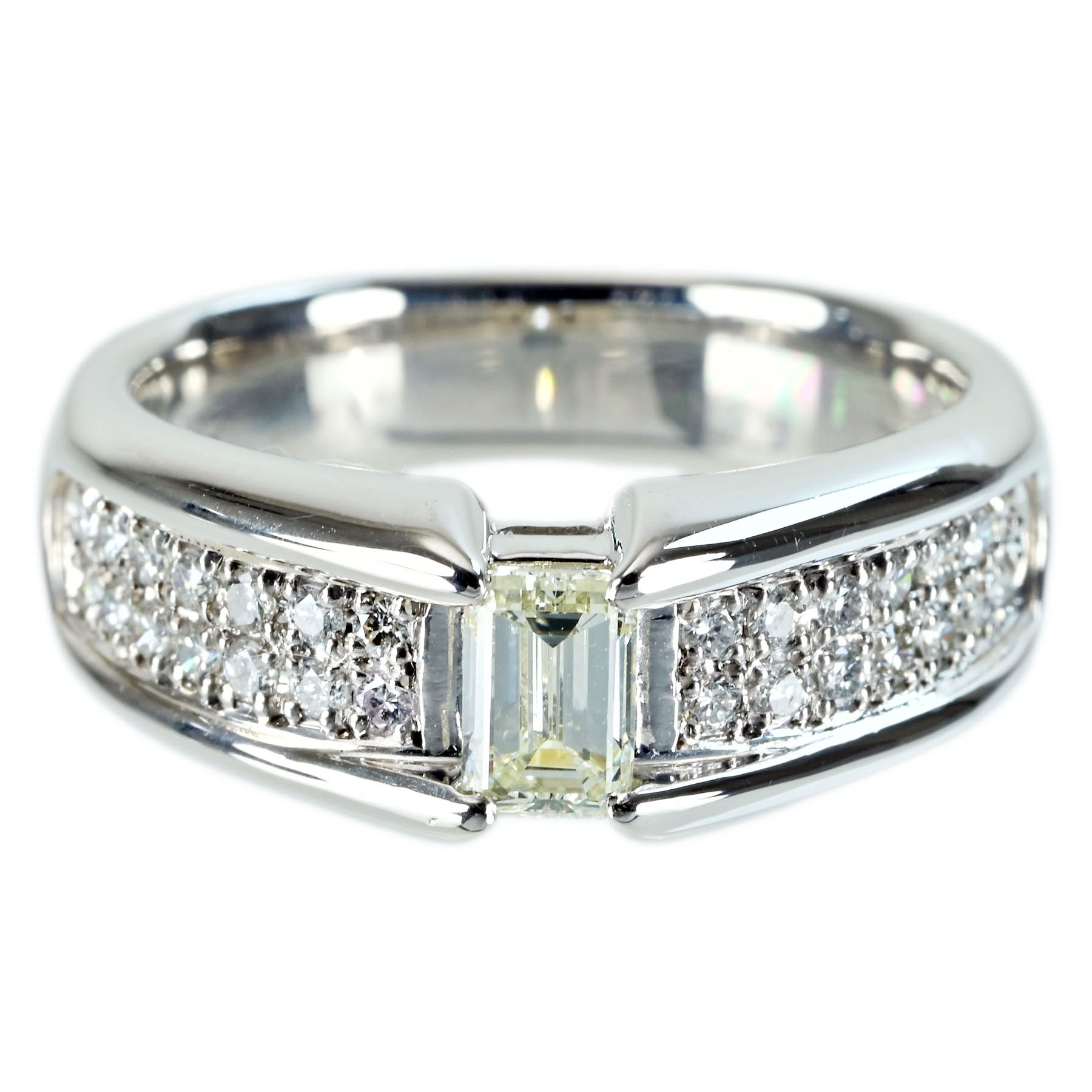 ダイヤモンドリング PT900 D0.25ct D0.52ct - 画像 (2)