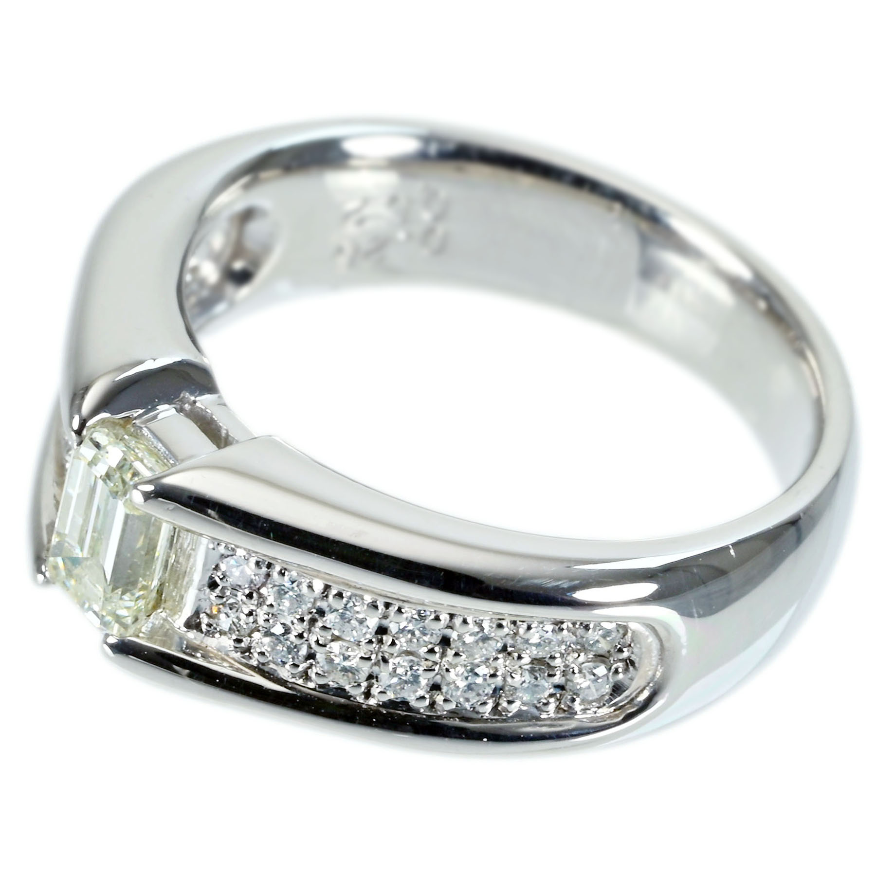 ダイヤモンドリング PT900 D0.25ct D0.52ct - 画像 (3)