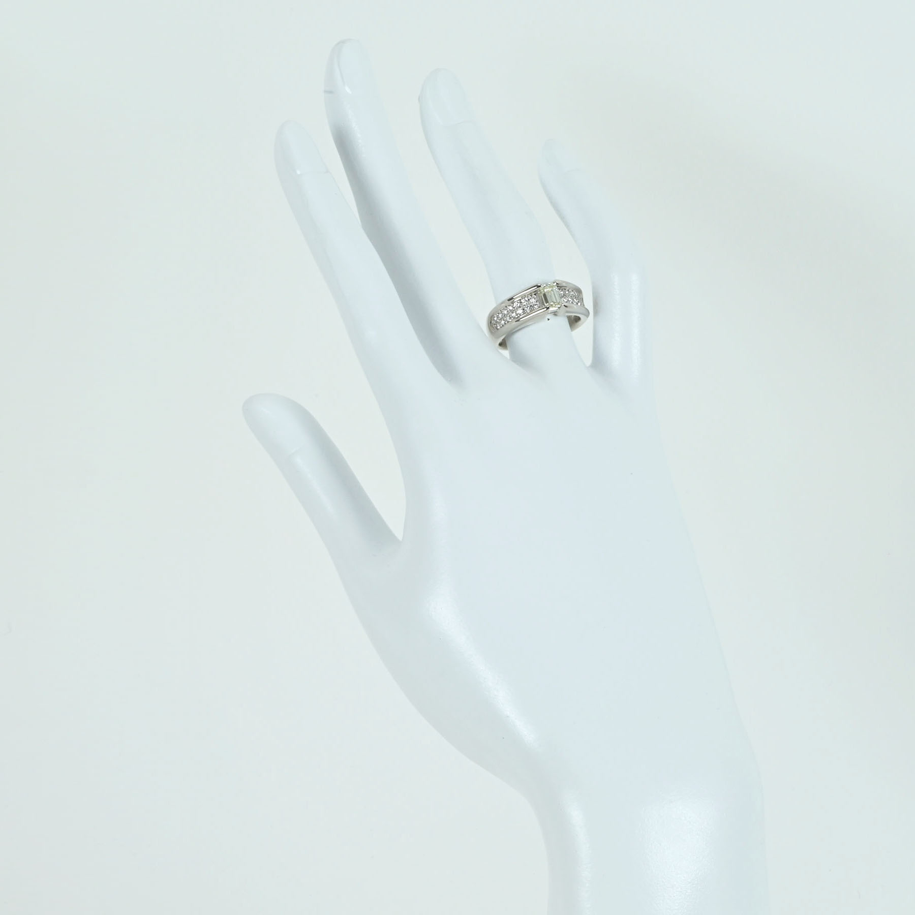 ダイヤモンドリング PT900 D0.25ct D0.52ct - 画像 (6)