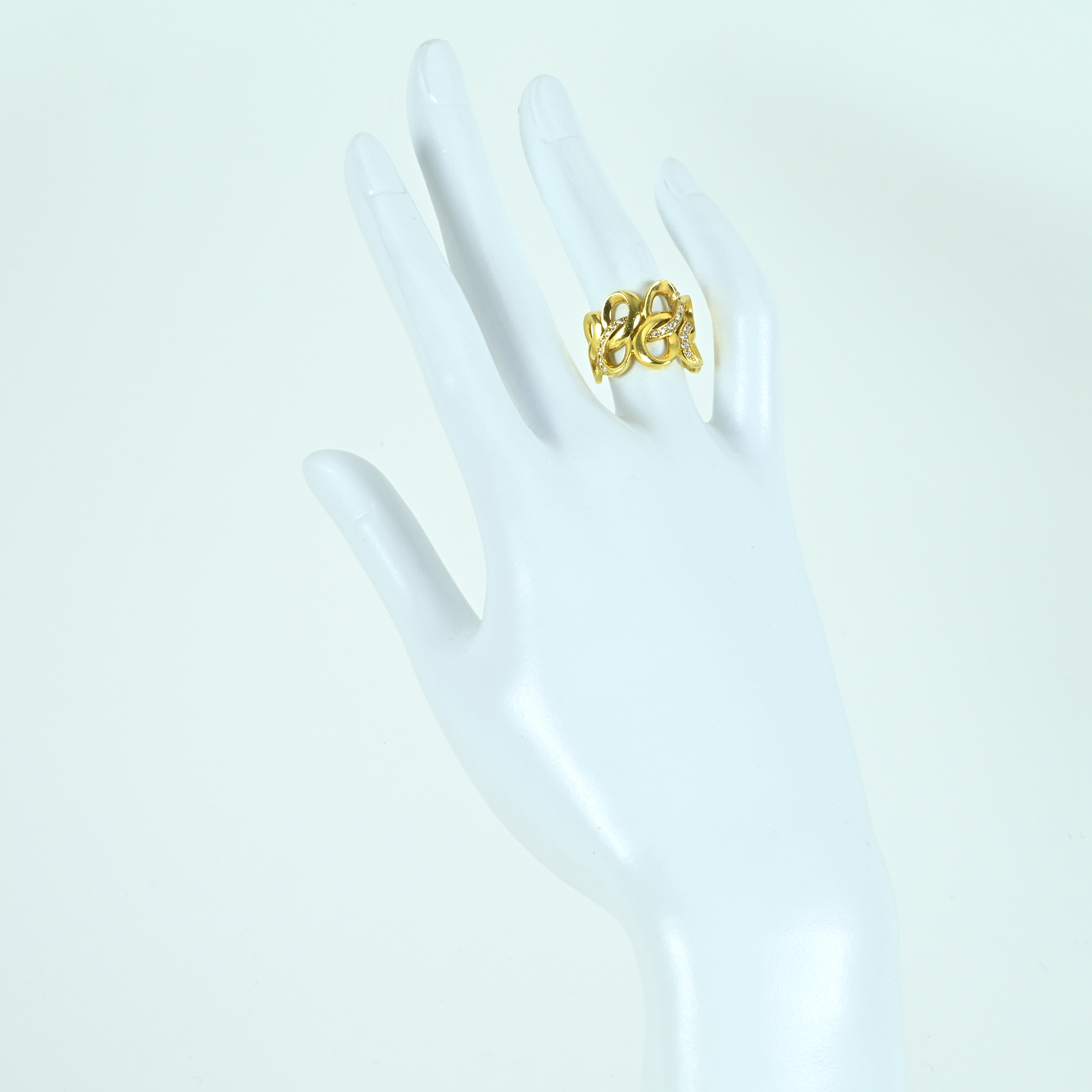 ダイヤモンドリング K18YG D0.20ct - 画像 (6)