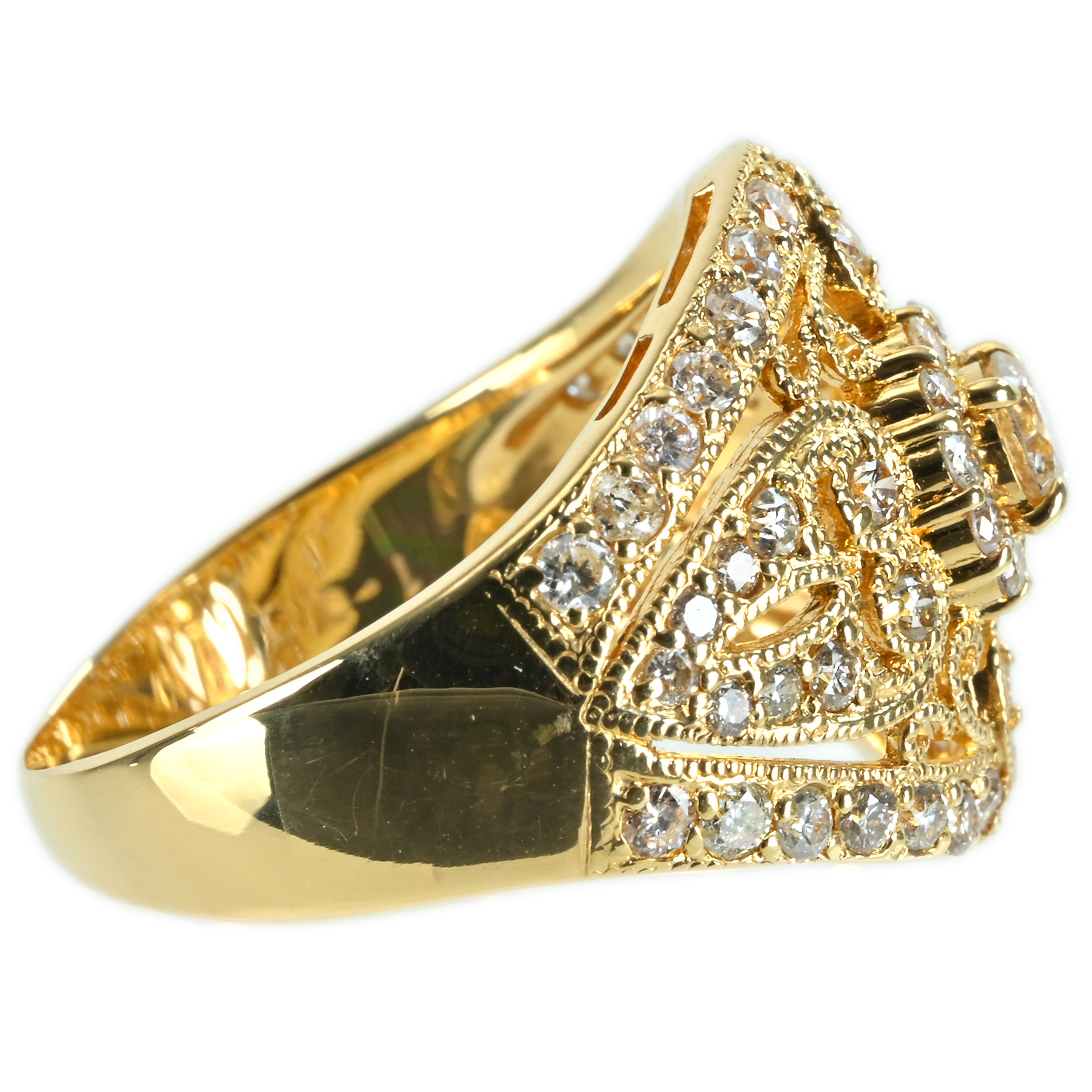 ダイヤモンドリング K18YG D1.00ct - 画像 (4)
