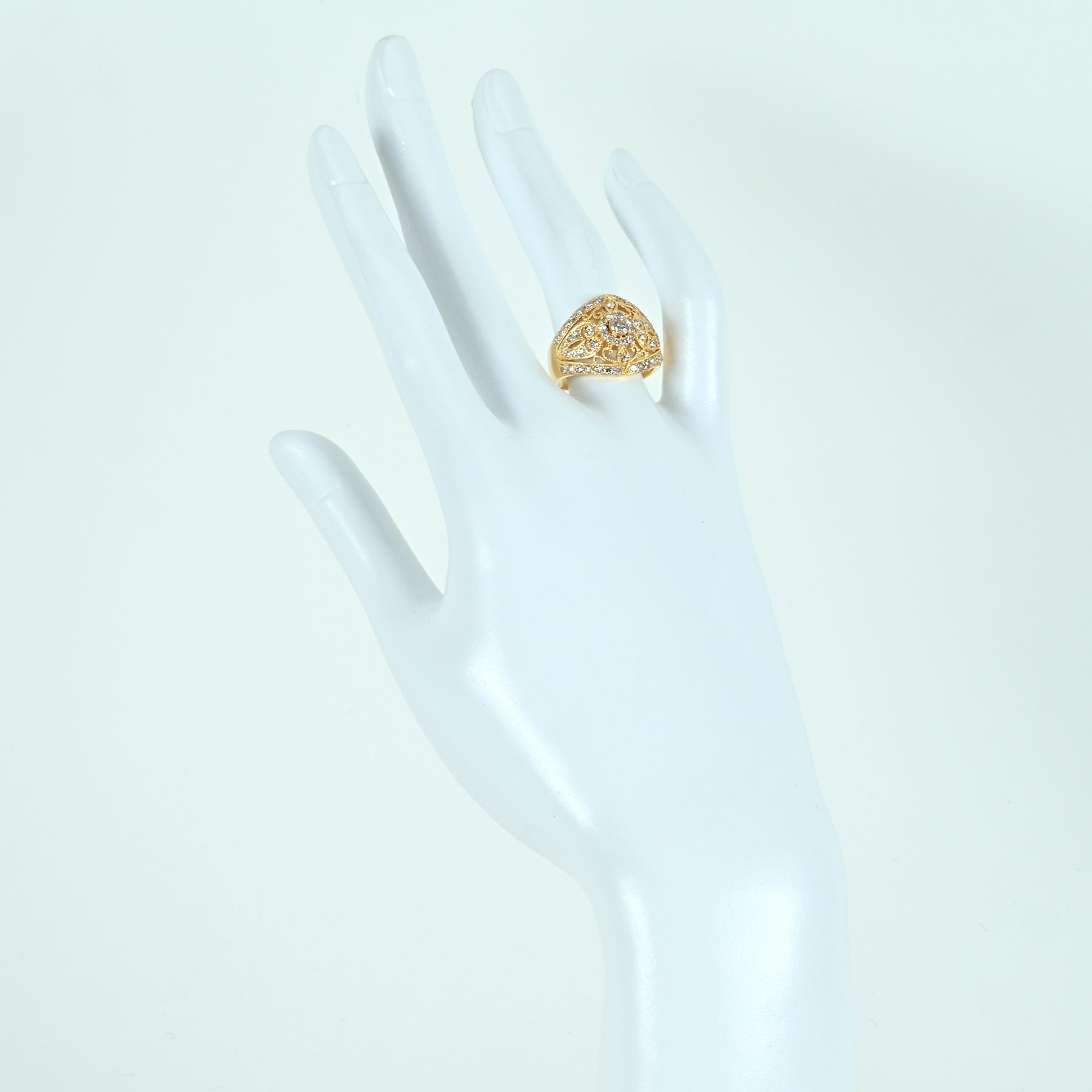 ダイヤモンドリング K18YG D1.00ct - 画像 (6)