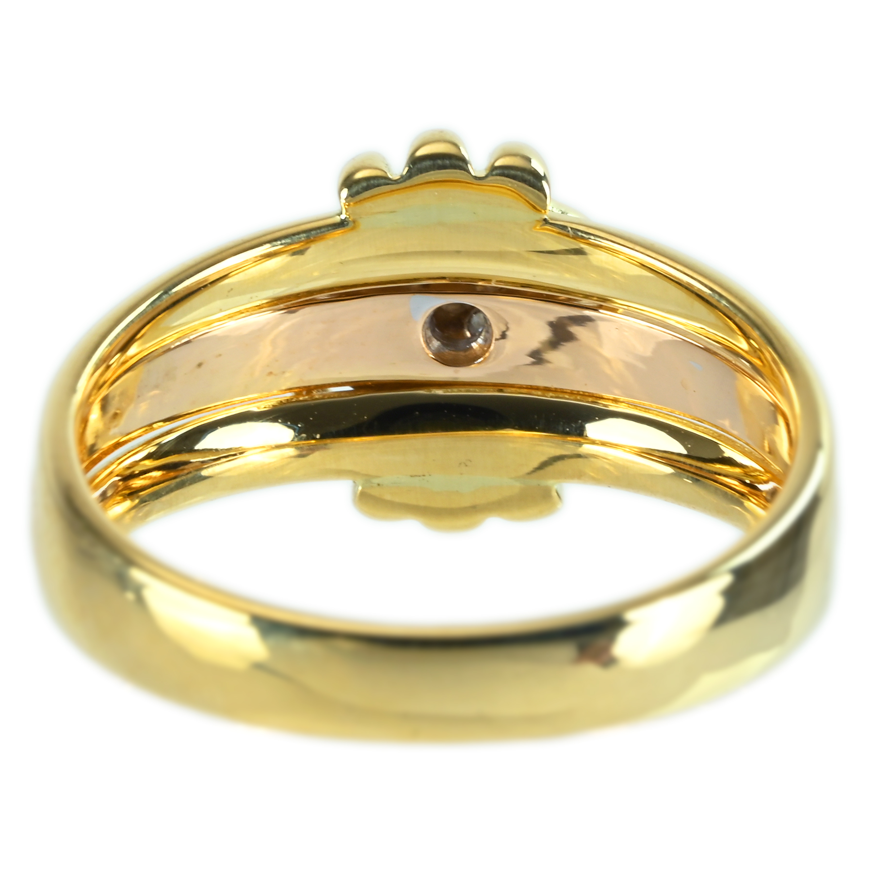 ダイヤモンドリング "DAMIANI" K18YG/K18PG - 画像 (5)