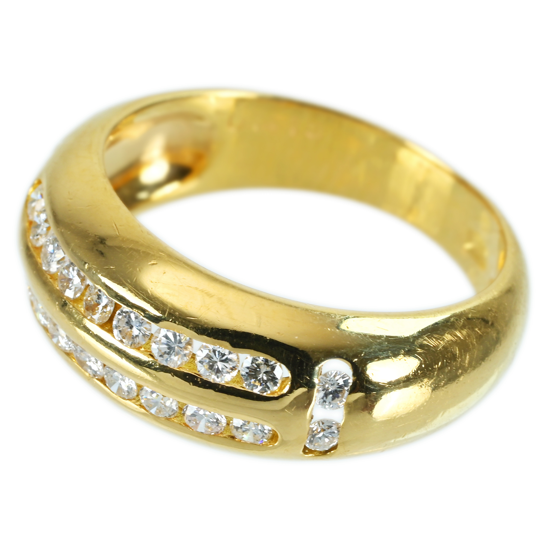 ダイヤモンドリング K18YG D0.415ct - 画像 (3)