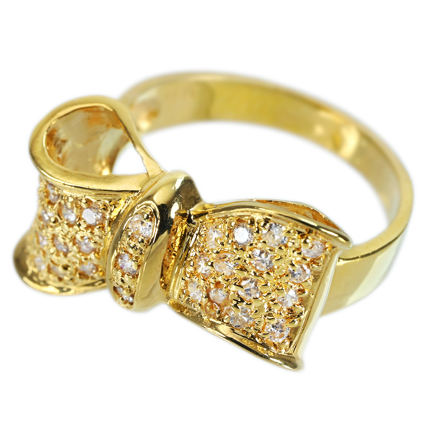 ダイヤモンドリング K18YG D0.35ct - 画像 (3)