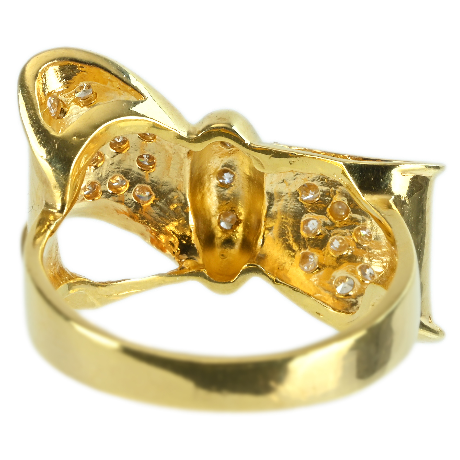 ダイヤモンドリング K18YG D0.35ct - 画像 (5)