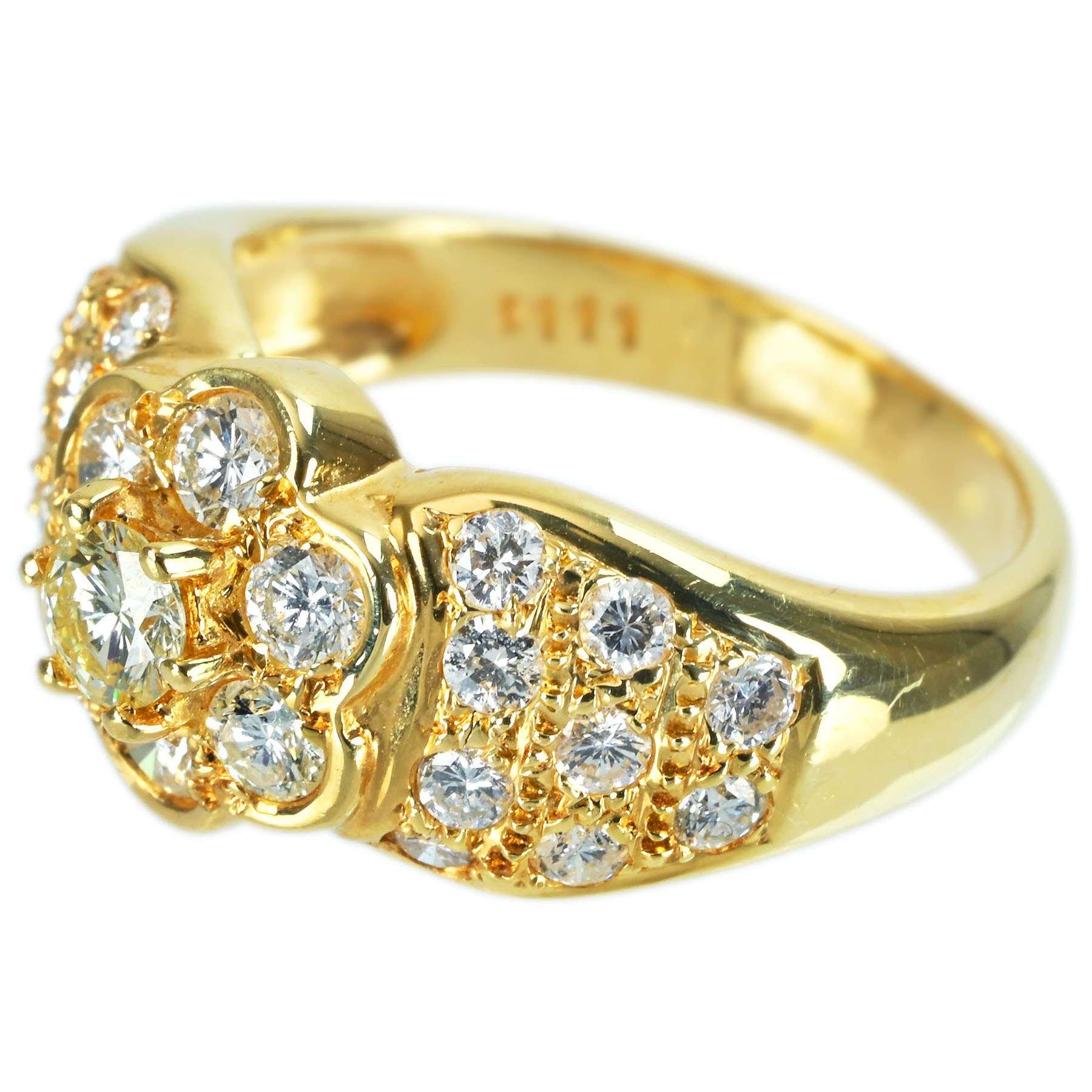 ダイヤモンドリング K18YG D1.11ct - 画像 (3)