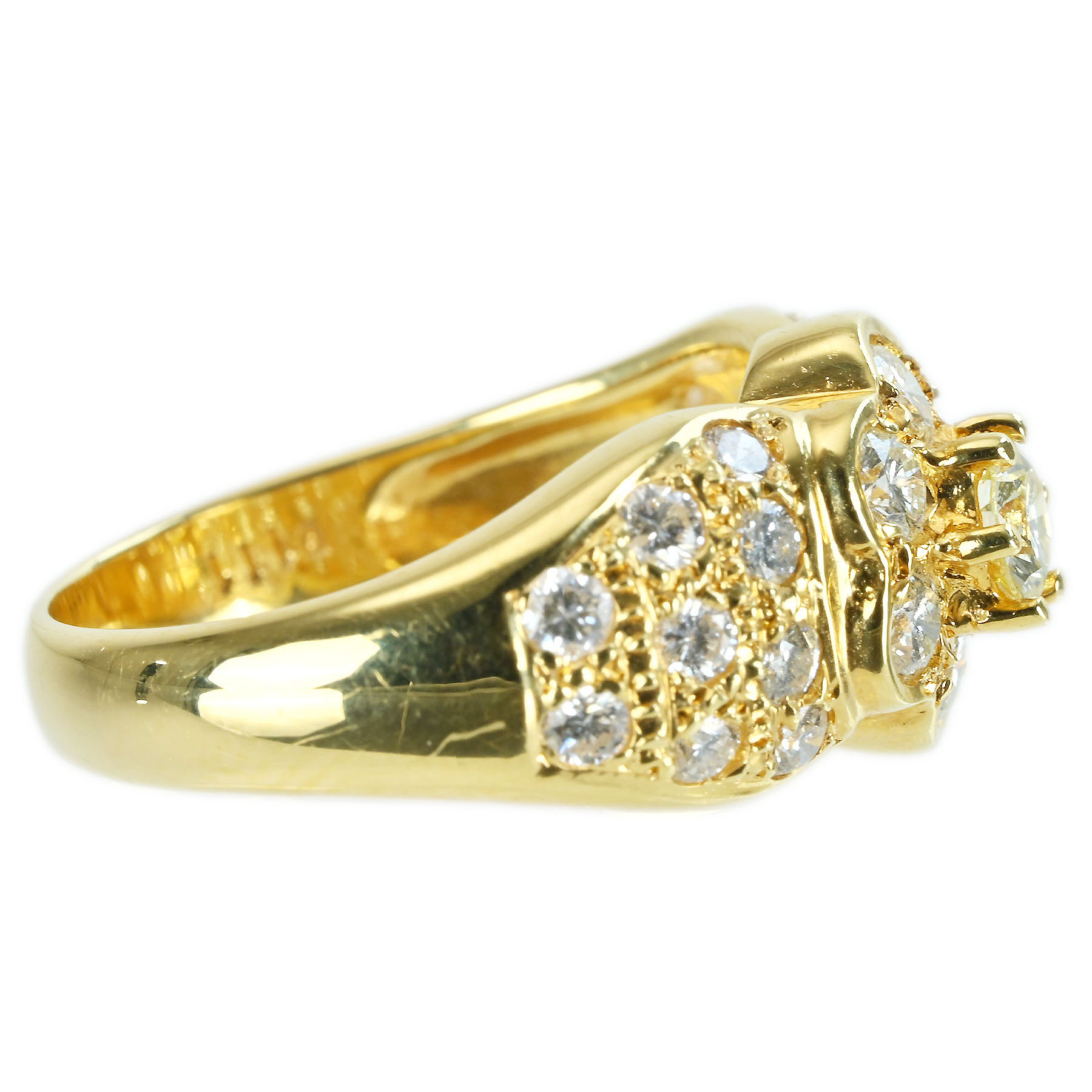 ダイヤモンドリング K18YG D1.11ct - 画像 (4)