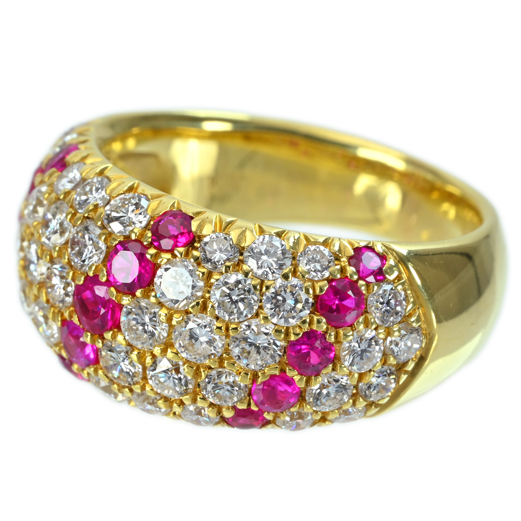 ルビーリング K18YG R0.73ct D1.46ct - 画像 (3)