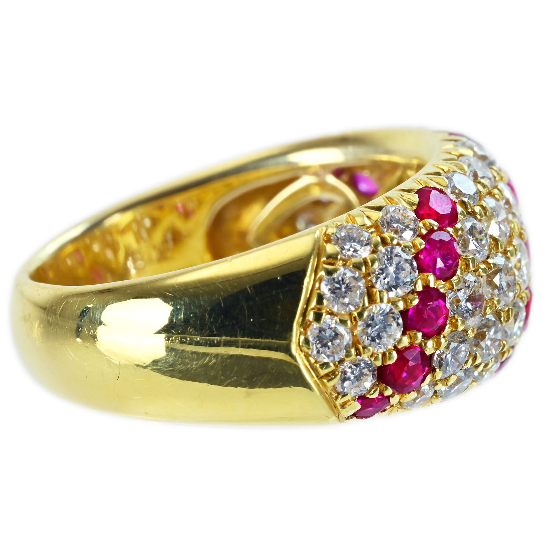 ルビーリング K18YG R0.73ct D1.46ct - 画像 (4)