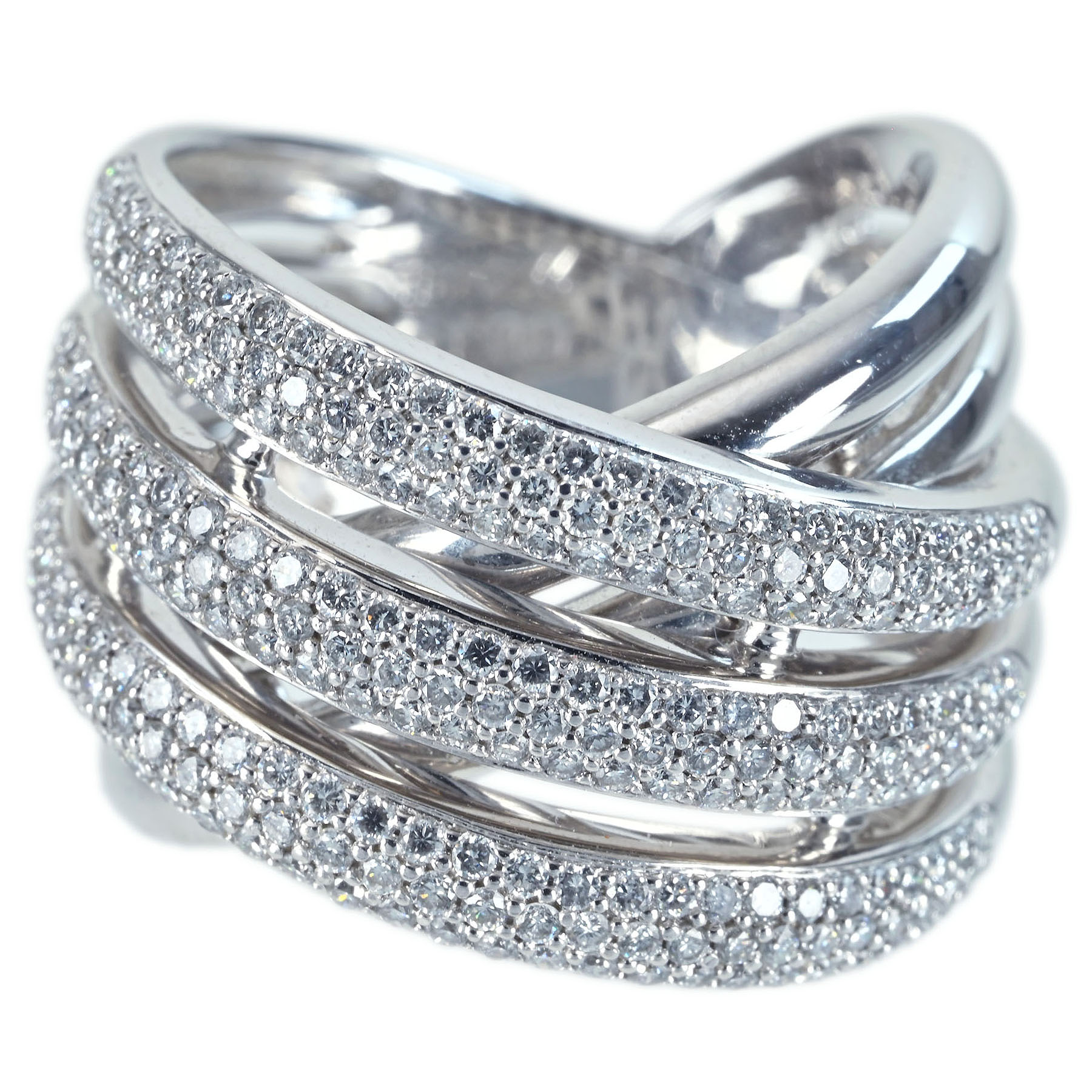 ダイヤモンドリング K18WG D1.30ct - 画像 (2)