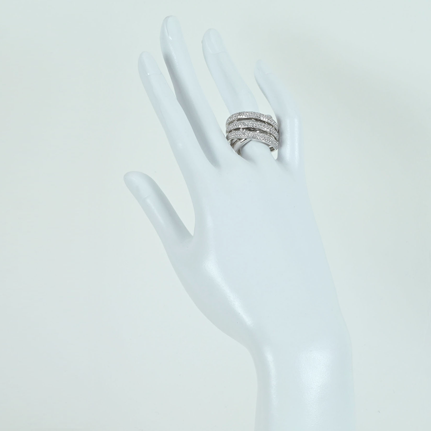 ダイヤモンドリング K18WG D1.30ct - 画像 (7)